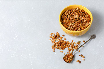 Oatmeal granola healthy breakfast