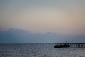 Obraz premium Tropical sunset of Ha Tien Vietnam