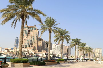 Obraz premium Quartier de Pearl-Qatar à Doha