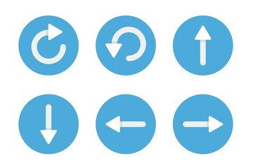 Blue quadcopter buttons Drone wireless vector icon flat isolated.