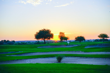 Fototapeta premium A golf resort in Florida
