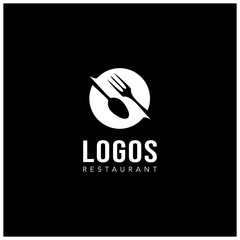 Obraz premium Food Zone Vector Logo Template. Elegant food menu template for your restaurant. Suitable for any restaurant and fast food business. Easy to move or change if required.