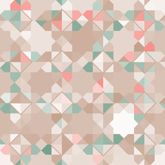 Vector Seamless pattern with geometric shapes