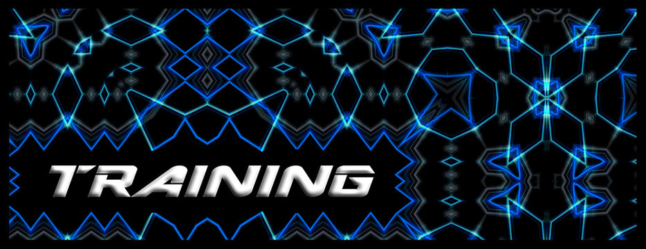 Banner with word Training  - tech concept - 