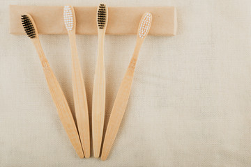 Bamboo toothbrush. Eco-friendly natural bamboo toothbrush - organic, BPA free and durable with ergonomic handle 