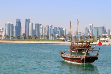 Fototapeta na wymiar MIA Park à Doha, capitale du Qatar