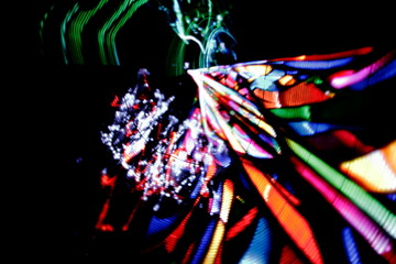 Light painting bright abstract background. Futuristic texture.