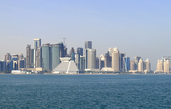 vue panoramique de Doha