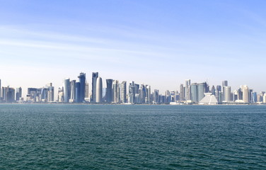 Fototapeta premium vue panoramique de Doha
