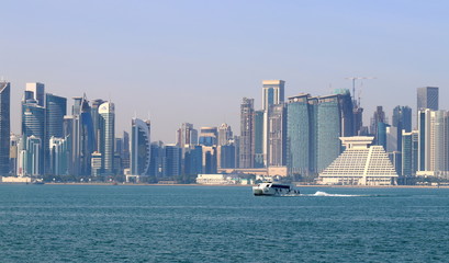 vue panoramique de Doha