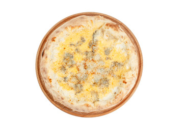 pizza on a white background