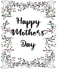 Happy Mother’s day design greeting card. Vector illustration good for the mom holiday, poster, banner, invitation, postcard, wallpaper, background, brochure