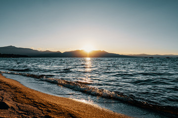 sunset at South Lake Tahoe