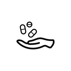 pill flat icon vector logo design trendy 