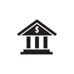bank icon vector trendy design template