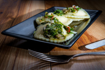 Pesto Meat Ravioli