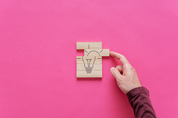 Idea and innovation conceptual image