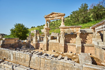 Fototapeta na wymiar The ruined ancient city of Ephesus, Selcuk