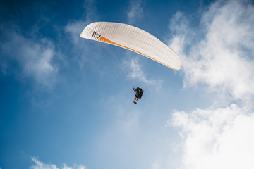 skydiving over California