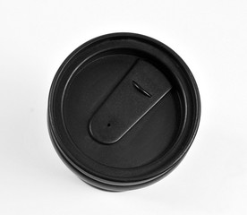 Coffee pot for brewing coffee on an open fire, isolated on a white background. Close-up