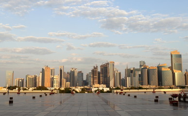 vue panoramique sur Doha