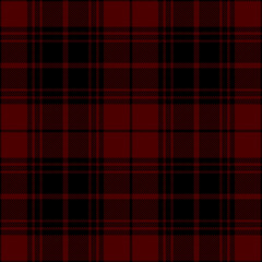 Red and black tartan plaid design. Scottish textile pattern blend.