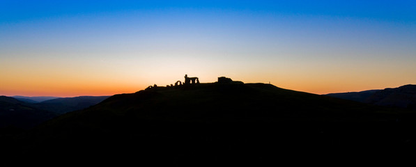 Dinas Bran Llangollen LL20 sunset
