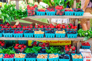 berries at farmers market © Gregory Cortez