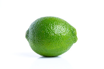 Lime. Fresh fruit isolated on white background