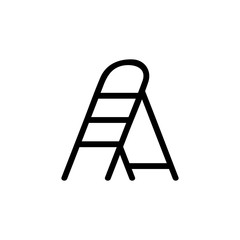 helper staircase icon vector. helper staircase sign. isolated contour symbol illustration