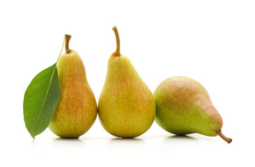 Three ripe pears.