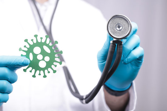 defence doctor immunization concept. Flu vaccine.