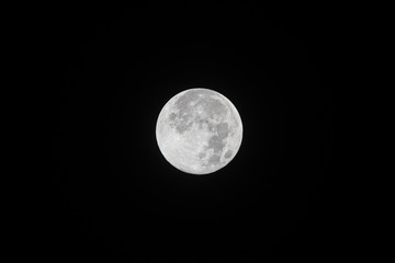 Malaysia, 8 May 2020 - Full Flower Moon. The last supermoon of 2020