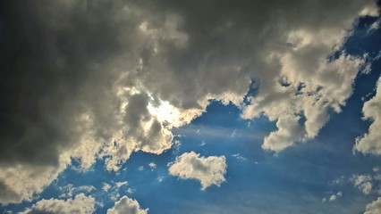 Fototapeta premium clouds and sun
