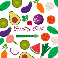 Healthy food poster