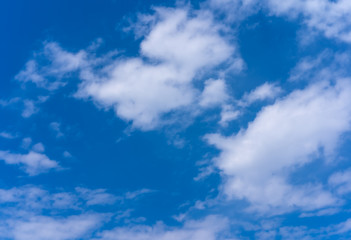 Blue sky with white clouds
