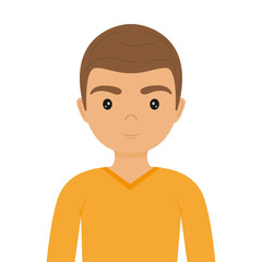 Man. People. Сharacter icon. Isolated on white background. Vector illustration. Great for posters, banners, infographics.