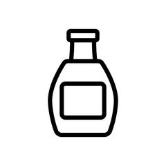 jar with ketchup and label icon vector. jar with ketchup and label sign. isolated contour symbol illustration