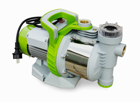 Housing electric water pump is made of plastic and steel