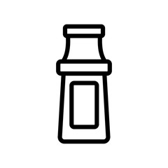 shop tomato ketchup icon vector. shop tomato ketchup sign. isolated contour symbol illustration