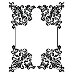  Oriental vector damask patterns for greeting cards and wedding invitations.