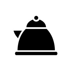 kettle icon, teapot symbol for web and mobile phone in outline style on white background