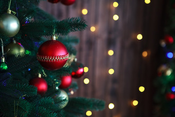 Fototapeta na wymiar Christmas tree, toys Новогодняя ёлка, игрушки