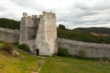 Fototapeta na wymiar The ruins of Spis Castle in eastern Slovakia