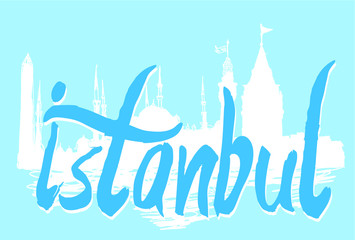 istanbul embroidery graphic design vector art