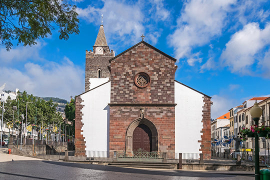 Cathedral of Our Lady of the Assumption or Sé Catedral in Funchal, Madeira - Powered by Adobe