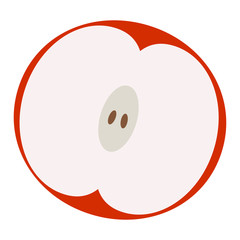 Isolated apple cut icon
