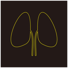 kidney icon vector illustration sign