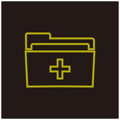 add folder icon vector illustration sign