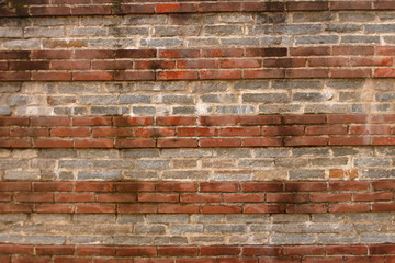 18th century terracotta bricks wall pattern